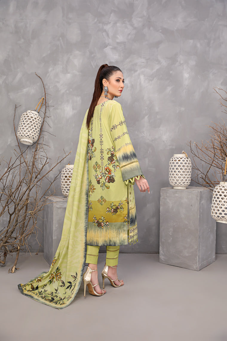 3-Pc Embroidered Lawn Dress 07