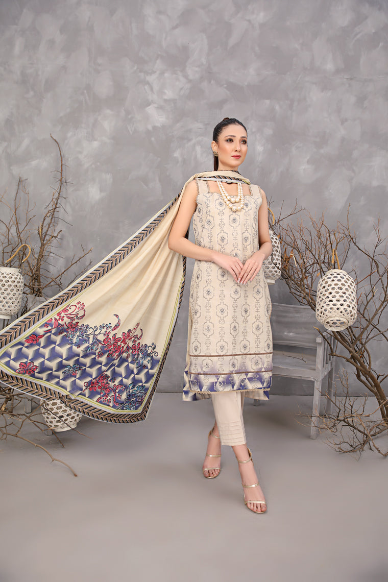 3-Pc Embroidered Lawn Dress 02